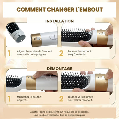 Swirl® AirStyler 5 en 1 — Sèche, lisse et boucle sans abîmer