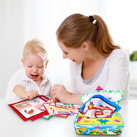 Boîte à Mouchoirs Magique Montessori pour Bébé
