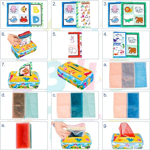 Boîte à Mouchoirs Magique Montessori pour Bébé