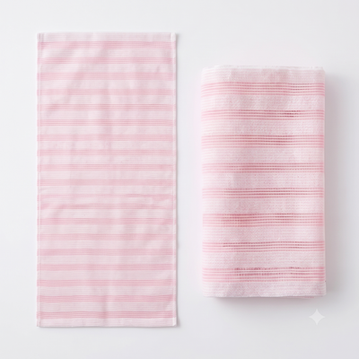 Serviette de douche exfoliante