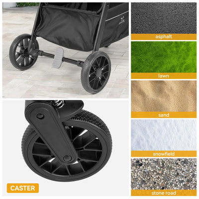 Lightweight Compact Folding Baby Stroller with Adjustable Backrest Grey