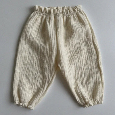 Pantalon Bébé en Gaze de Coton Bio – Souple & Respirant – Style Bohème