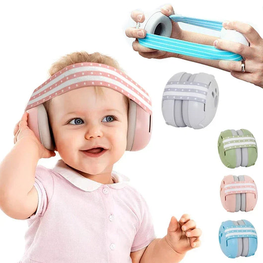 Casque Antibruit Bébé Confort – Bandeau Ajustable Doux & Protection Auditive Optimale