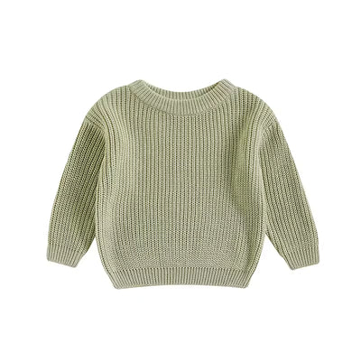 Pull Bébé et Enfant en Coton Col Rond 0-5 ans