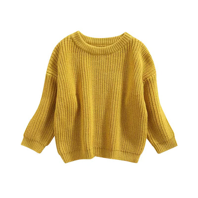 Pull en Tricot Bébé et Enfant Col Rond