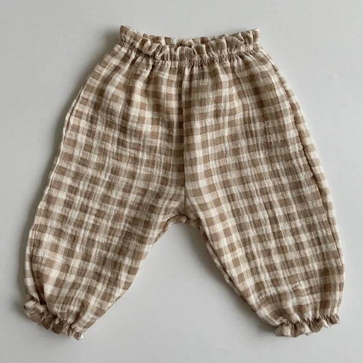 Pantalon Bébé en Gaze de Coton Bio – Souple & Respirant – Style Bohème