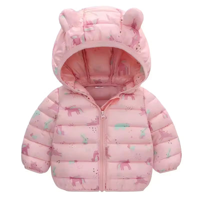 Manteau d'Hiver Épais Enfant avec Capuche Polaire