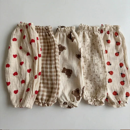 Pantalon Bébé en Gaze de Coton Bio – Souple & Respirant – Style Bohème