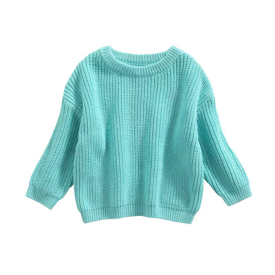 Pull en Tricot Bébé et Enfant Col Rond