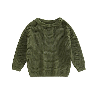 0-9M Autumn New Baby Boys Girls Clothes Baby Sweater Toddler Knit Sweater Newborn Knitwear Long Sleeve Cotton Baby Pullover Tops - Emerald green