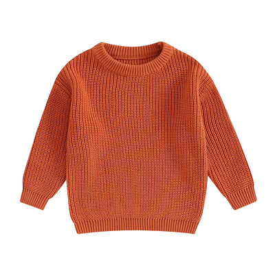 Pull Bébé et Enfant en Coton Col Rond 0-5 ans