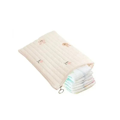 Sac de Maternité en Coton Gauffré – Grand Sac à Langer de Voyage & Poussette