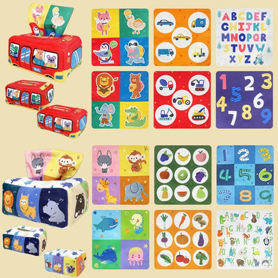 Boîte à Mouchoirs Magique Montessori pour Bébé