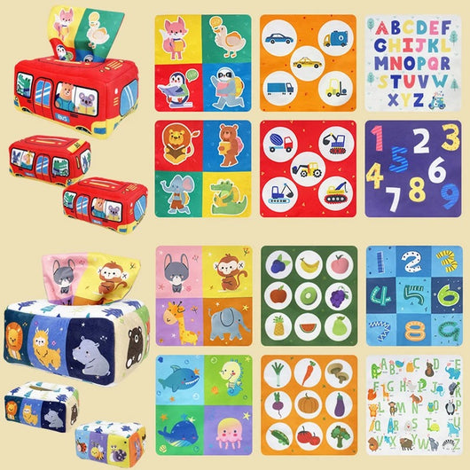 Boîte à Mouchoirs Magique Montessori pour Bébé