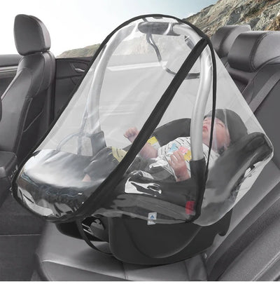 Housse de Pluie pour Siège Auto Bébé en EVA Transparent