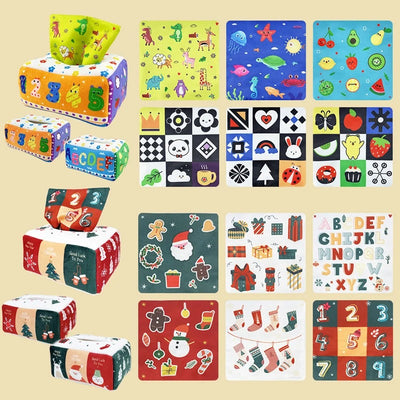 Boîte à Mouchoirs Magique Montessori pour Bébé