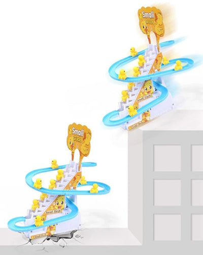 Lot de 9 jouets électriques en forme de canard d'escalier