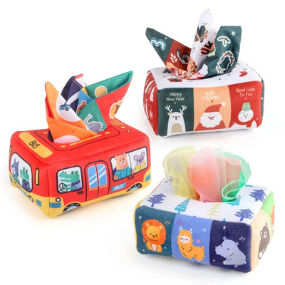 Boîte à Mouchoirs Magique Montessori pour Bébé
