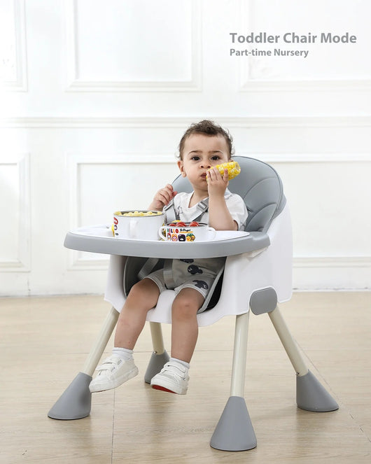 Chaise Haute pour Bébé  2-en-1 avec Repose-Pieds