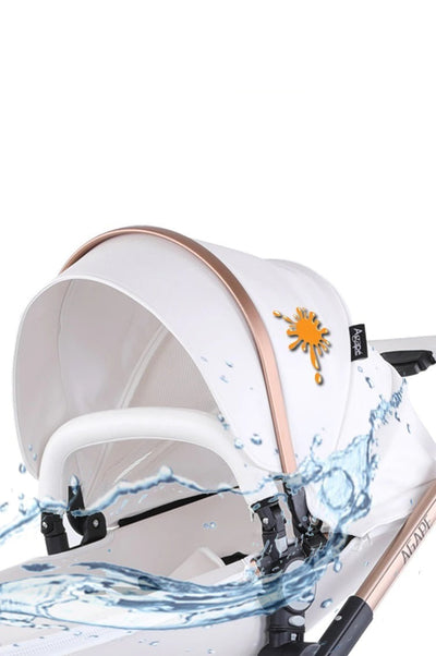 Poussette trio en cuir 3 en 1 pour bébé