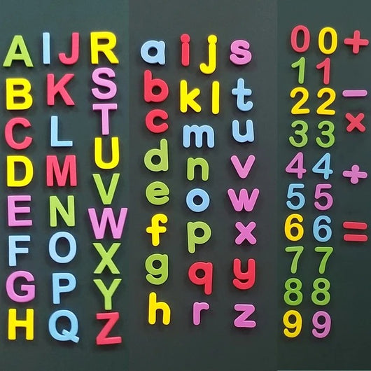 Autocollants Éducatifs : Lettres  et nombres Magnétiques pour Enfants en Mousse EVA
