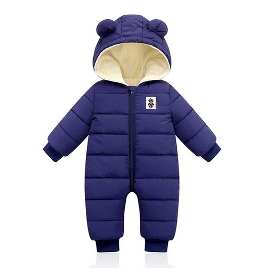 Combinaison d'Hiver pour Bébé - Peluche Épaisse avec Capuche