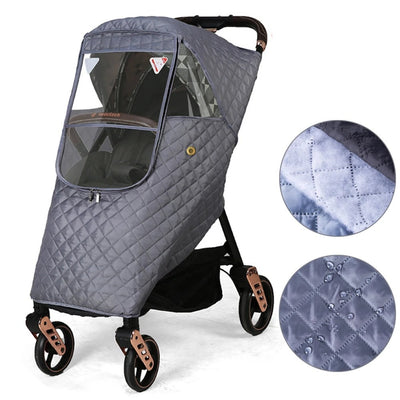 Couverture Imperméable de Poussette Anti-Pluie et Coupe-Vent pour bébé