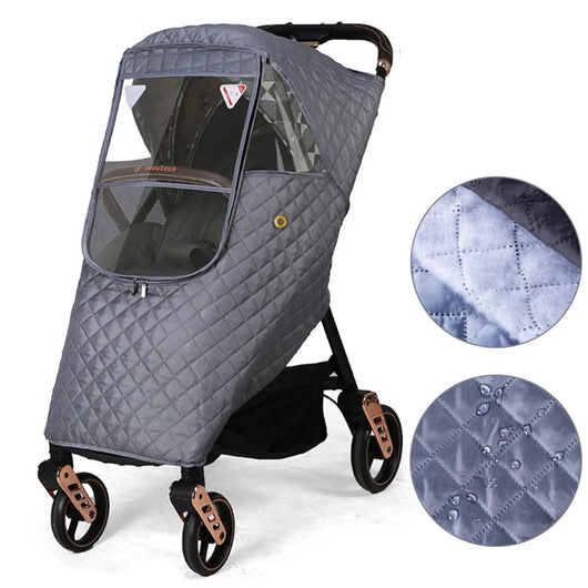 Couverture Imperméable de Poussette Anti-Pluie et Coupe-Vent pour bébé