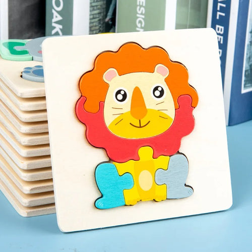 Puzzle 3D en bois pour bébé