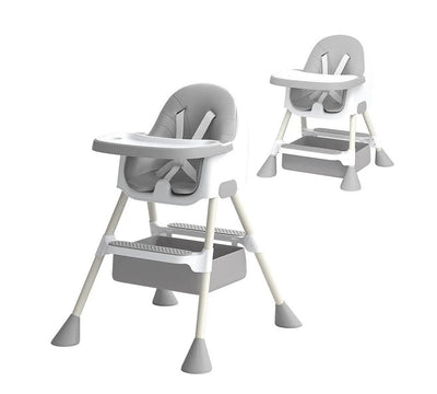Chaise Haute pour Bébé  2-en-1 avec Repose-Pieds
