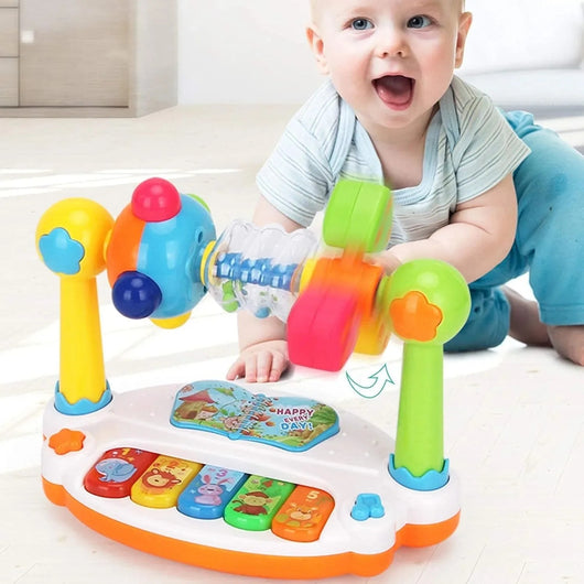 Jouet de Piano Musical Rotatif pour Bébé
