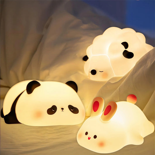 Veilleuse LED Animaux - Lampe de Chevet USB pour Bébé et Enfants