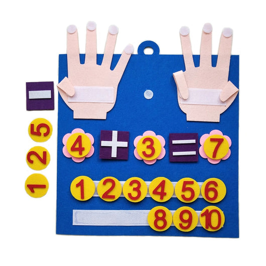 Jouets Montessori pour Tout-Petits – Nombres de Doigts en Feutre