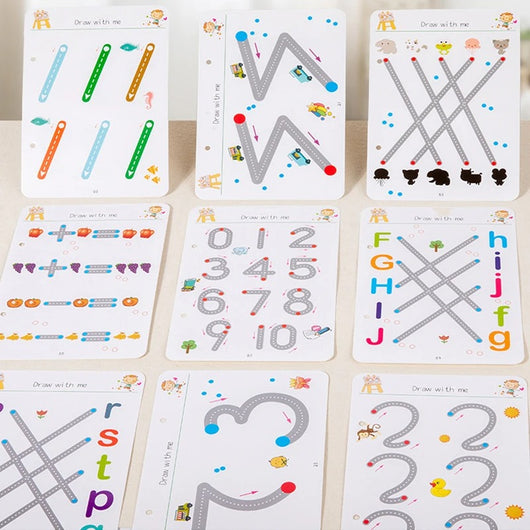 Cahier de Pratique Magique Réutilisable pour Enfants – Méthode Montessori