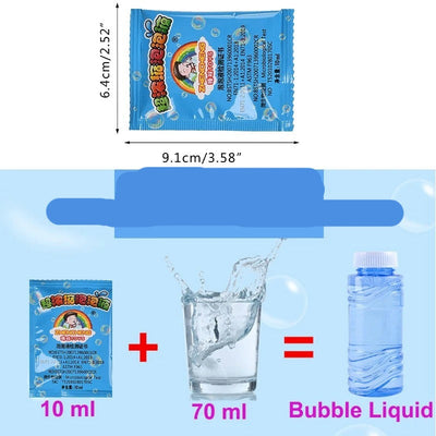 Recharges de Liquide à Bulles de Savon Concentré 100ml 10pcs