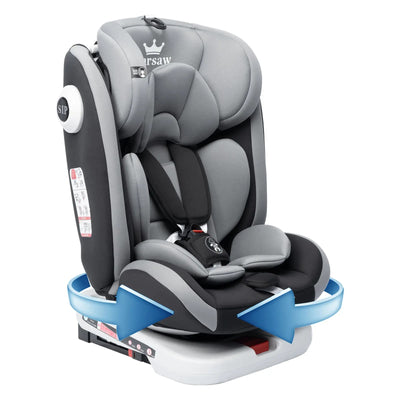 Siège Auto 360°  – ISOFIX, Inclinable, Évolutif de 0 à 12 ans