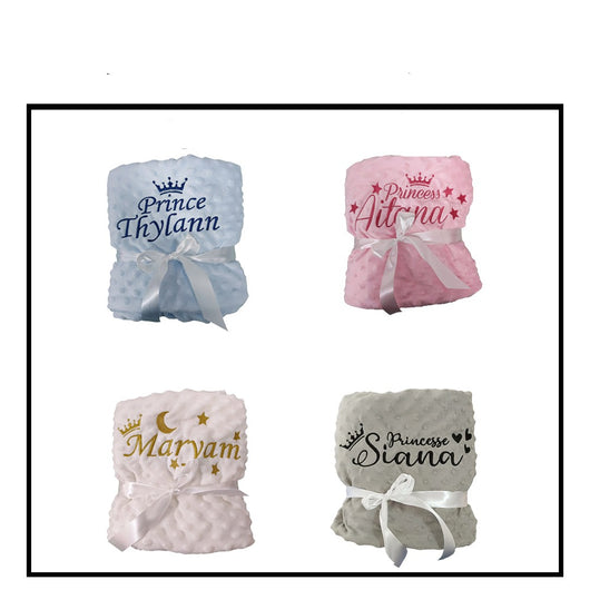 couverture personnalisée pour bébé
