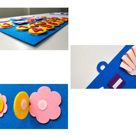 Jouets Montessori pour Tout-Petits – Nombres de Doigts en Feutre