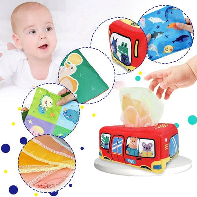 Boîte à Mouchoirs Magique Montessori pour Bébé