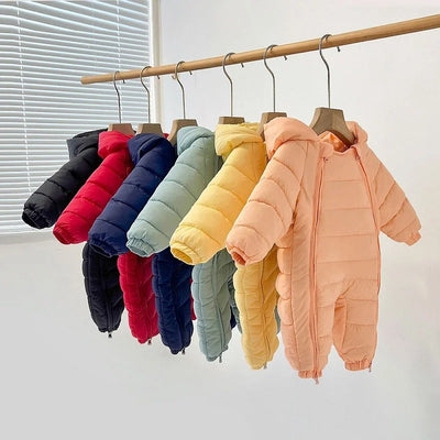 Combinaison d'Hiver pour Bébé - Peluche Épaisse avec Capuche