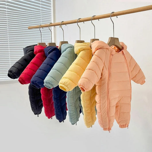 Combinaison d'Hiver pour Bébé - Peluche Épaisse avec Capuche