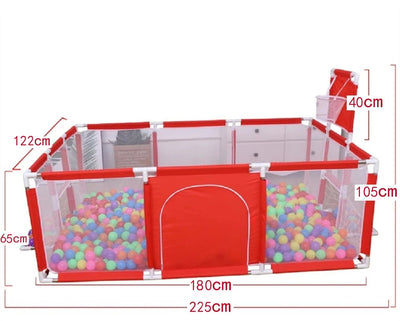 Parc Bébé de Jeu Sécurisé avec Filet – Grand Espace de Jeux Intérieur