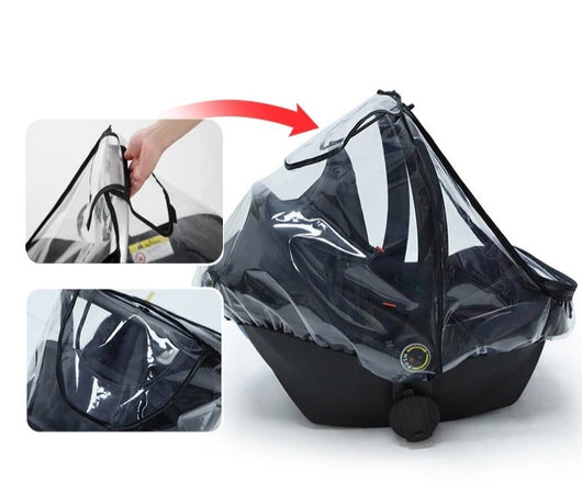 Housse de Pluie pour Siège Auto Bébé en EVA Transparent