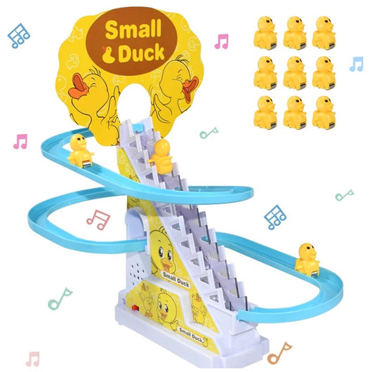 Lot de 9 jouets électriques en forme de canard d'escalier
