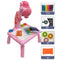 Projecteur de Table pour Enfants - Jouet Éducatif avec Projection LED et Table de Dessin