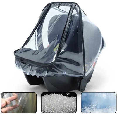 Housse de Pluie pour Siège Auto Bébé en EVA Transparent
