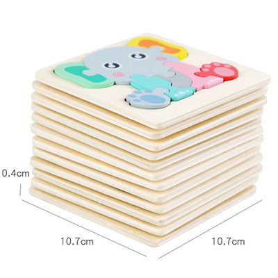 Puzzle 3D en bois pour bébé