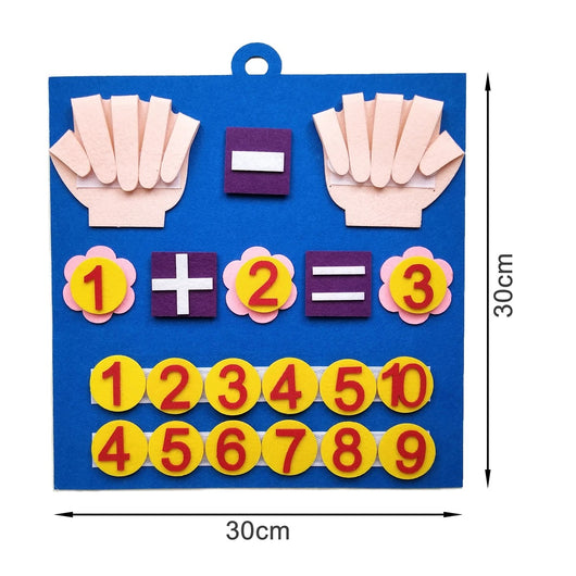Jouets Montessori pour Tout-Petits – Nombres de Doigts en Feutre