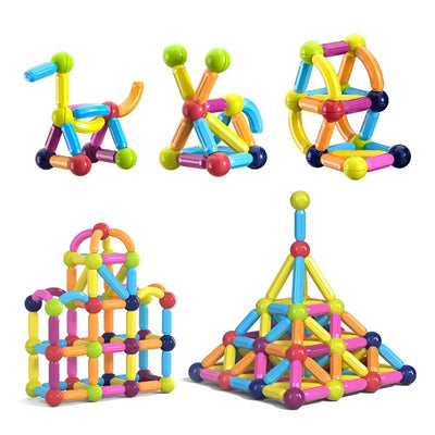Ensemble de Construction Magnétique pour Enfants