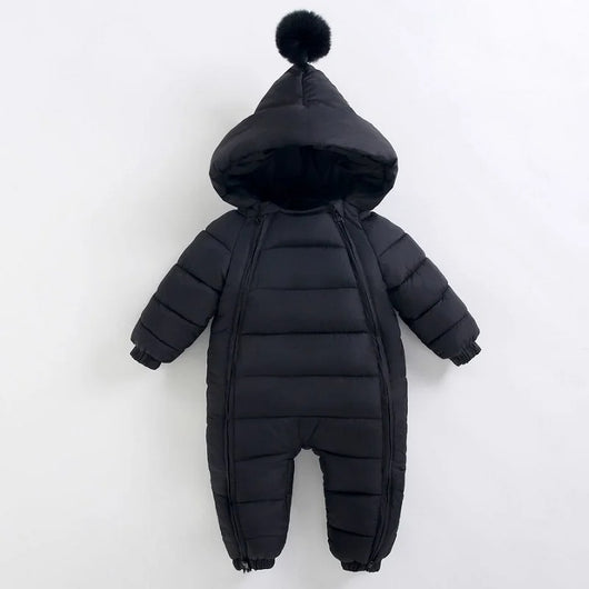 Combinaison d'Hiver pour Bébé - Peluche Épaisse avec Capuche